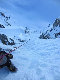 Douglas looking down at crux
Photo:&nbsp;'2013 Aug 31 08:45'
Original size:&nbsp;768 x 1,024; 83 kB
Filename:&nbsp;'05 - Douglas looking down at crux'