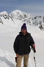 Dave and Mt Tasman in the background