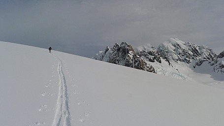 Late afternoon birthday ski run!