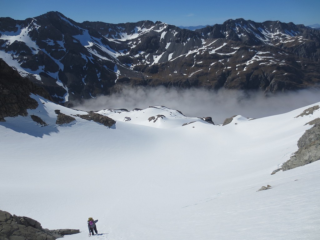 click on the photo to download the original image

3 Cristina heads up to the ridge