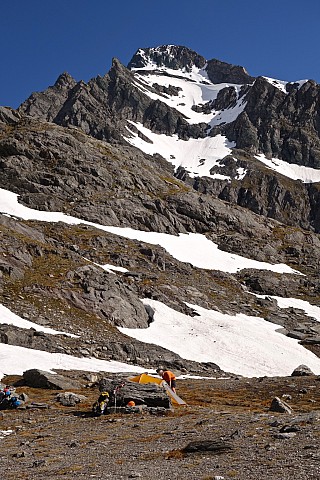Camp on Arawhata Saddle