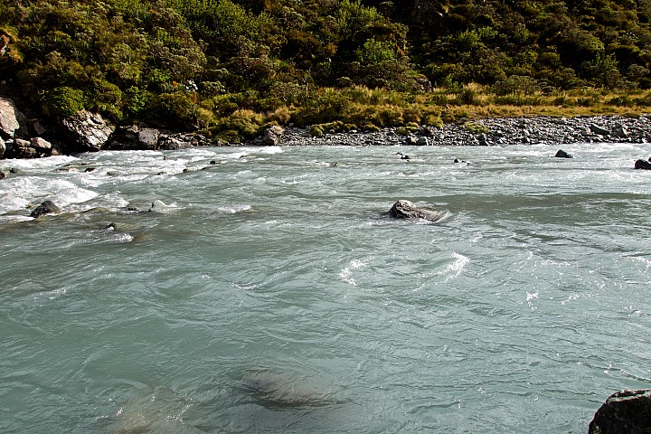 Where we finally crossed the Dart River