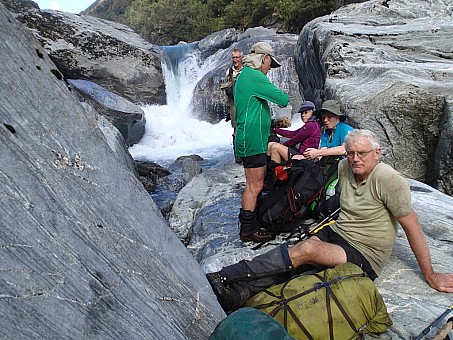 click on the photo and click again on the photo to download the original image

2016 TTC TRIP Negotiating boulders in Waitaha Photo Peggy Munn