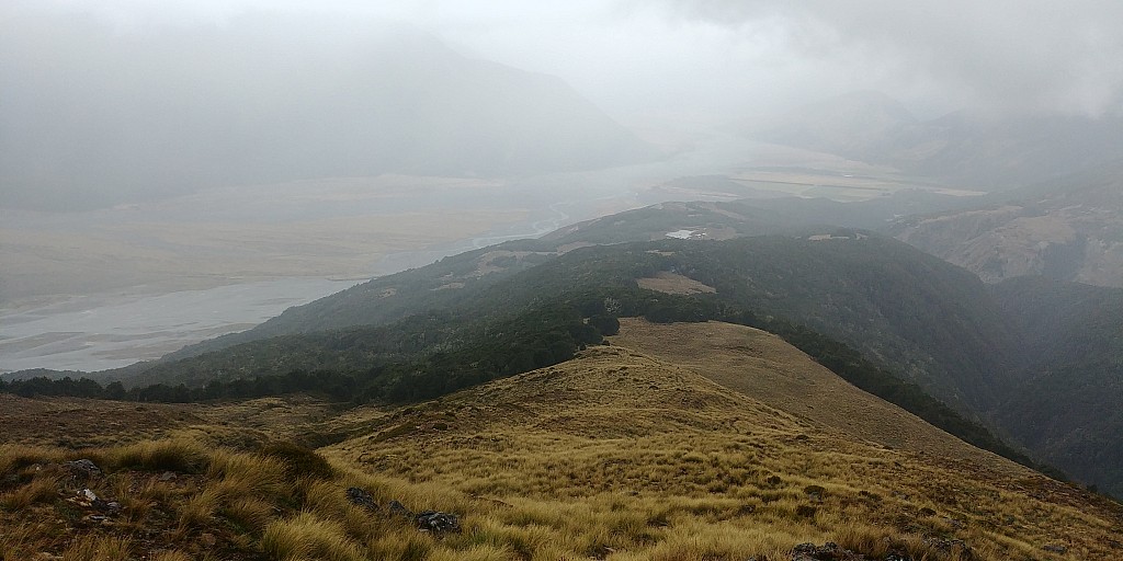 click on the photo to download the original image

2021-03-15 12.02.41 Simon - view down Bealery spur to hut