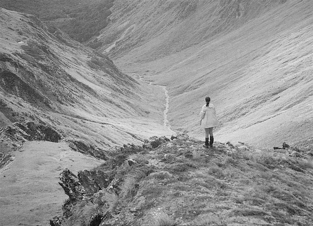 click on the photo to download the original image

Sue at the campsite above Pell Stream - Peter Jagger