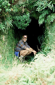 The author at Phoenix Mine, Terawhiti Station, photograph by Barbara Mitcalfe
